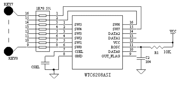 Schemat podłączenia WTC6208BSI